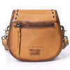 ADBGM592 Western Stitch Leather Crossbody - Cowgirl Saddle Purse