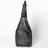ADBGM605 Genuine Leather Western Sling Bag with White Stitching & Crossbody Strap