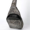 ADBGM605 Genuine Leather Western Sling Bag with White Stitching & Crossbody Strap