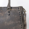 ADBGM127 Distressed Leather Tote Bag - Western Whipstitch Handbag with Crossbody Strap