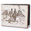 ADBGM454 Western Hair-On Leather Rodeo Wallet - Engraved Design