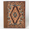 ADBG1040 American Darling Hand-Tooled Floral Genuine Leather Western Portfolio Bag