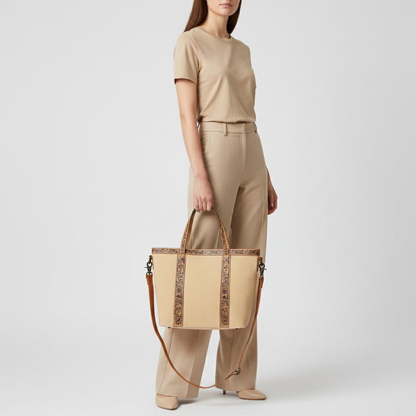 ADBG1714 American Darling Full Grain Genuine Leather Tote Bag | Classic Western Carryall