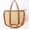 ADBG1714 American Darling Full Grain Genuine Leather Tote Bag | Classic Western Carryall