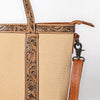ADBG1714 American Darling Full Grain Genuine Leather Tote Bag | Classic Western Carryall