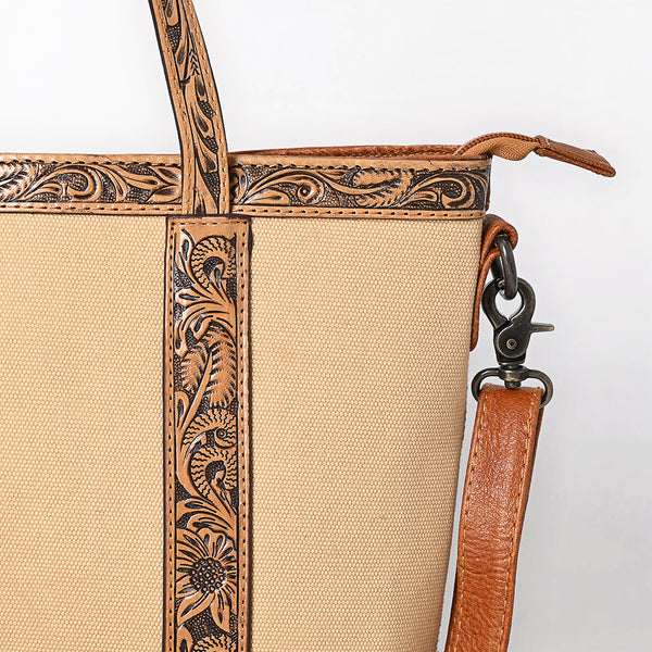 ADBG1714 American Darling Full Grain Genuine Leather Tote Bag | Classic Western Carryall