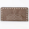 ADBG1687 American Darling Genuine Suede Clutch Bag | Western Boot Stitched Wallet