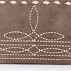 ADBG1687 American Darling Genuine Suede Clutch Bag | Western Boot Stitched Wallet