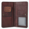 ADBG1687 American Darling Genuine Suede Clutch Bag | Western Boot Stitched Wallet