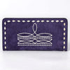 ADBG1687 American Darling Genuine Suede Clutch Bag | Western Boot Stitched Wallet