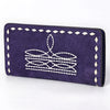 ADBG1687 American Darling Genuine Suede Clutch Bag | Western Boot Stitched Wallet