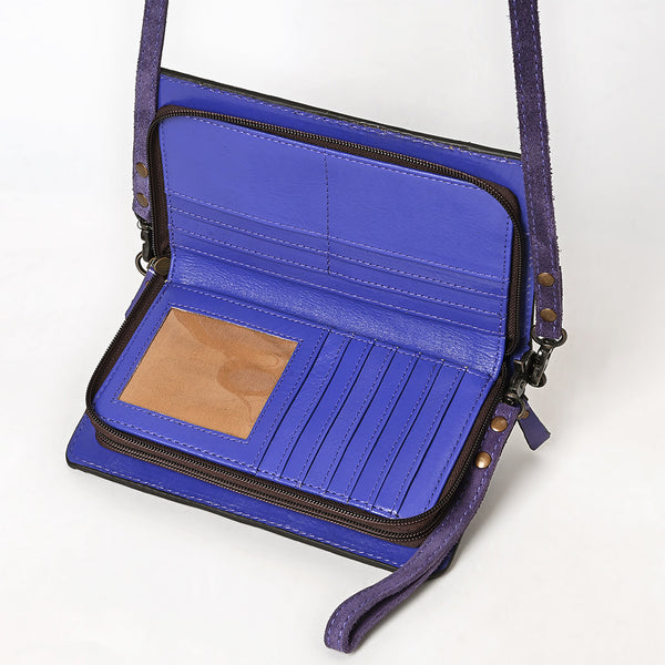 ADBG1717 American Darling Genuine Suede Organizer Bag Western Boot Stitched Clutch