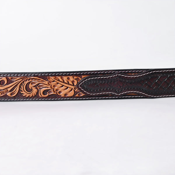 ADBLF338 Beautifully Hand Tooled Genuine American Leather Belt Men and Women