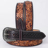 ADBLF338 Beautifully Hand Tooled Genuine American Leather Belt Men and Women