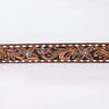 ADBLF342 Beautifully Floral Hand Tooled Genuine American Leather Belt Men and Women
