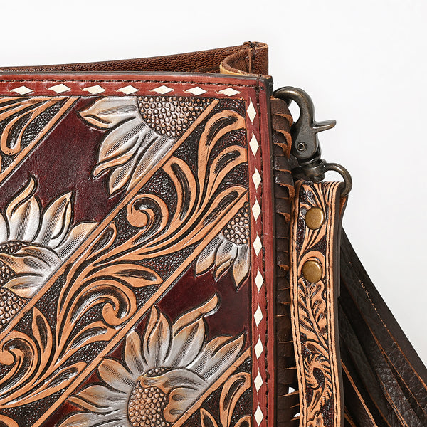ADBG323 American Darling Hand Tooled Leather Messenger Bag