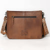 ADBG323 American Darling Hand Tooled Leather Messenger Bag