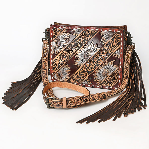 ADBG323 American Darling Hand Tooled Leather Messenger Bag