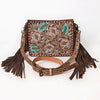 ADBG323 American Darling Hand Tooled Leather Messenger Bag