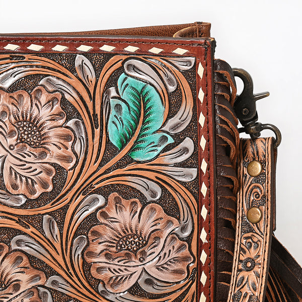 ADBG323 American Darling Hand Tooled Leather Messenger Bag
