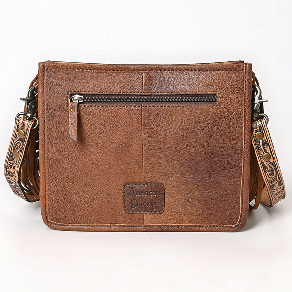 ADBG323 American Darling Hand Tooled Leather Messenger Bag