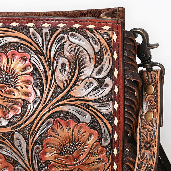 ADBG323 American Darling Hand Tooled Leather Messenger Bag