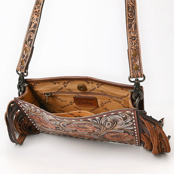 ADBG323 American Darling Hand Tooled Leather Messenger Bag