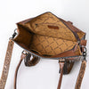 ADBG1718 American Darling Hair-On Cowhide Fringe Tote Bag | Hand-Tooled Western Shoulder Bag