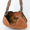 ADBG1720 American Darling Genuine Suede Hobo Bag Boot Stitched Tooled Leather Strap