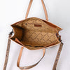 ADBG1725 American Darling Western Leather Tote Bag with Hand Tooled Floral Carved Panels