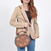 ADBGA780 American Darling Handcrafted Hand Tooled Leather Western Canteen Bag