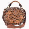 ADBGA780 American Darling Handcrafted Hand Tooled Leather Western Canteen Bag