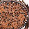 ADBGA780 American Darling Handcrafted Hand Tooled Leather Western Canteen Bag