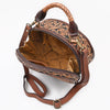 ADBGA780 American Darling Handcrafted Hand Tooled Leather Western Canteen Bag