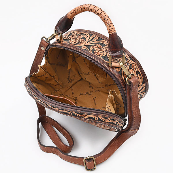 ADBGA780 American Darling Handcrafted Hand Tooled Leather Western Canteen Bag