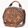 ADBGA780 American Darling Handcrafted Hand Tooled Leather Western Canteen Bag