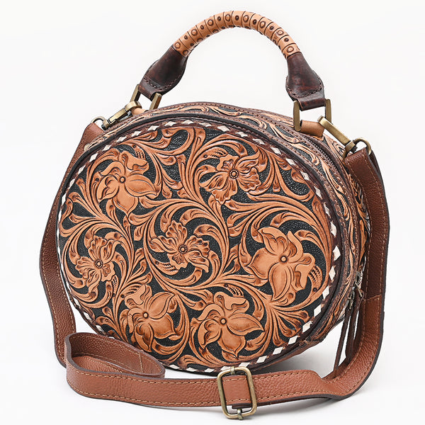 ADBGA780 American Darling Handcrafted Hand Tooled Leather Western Canteen Bag