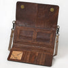ADBG1712 American Darling Genuine Suede Crossbody Bag | Western Boot Stitched Crossbody Purse