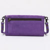 ADBG1712 American Darling Genuine Suede Crossbody Bag | Western Boot Stitched Crossbody Purse