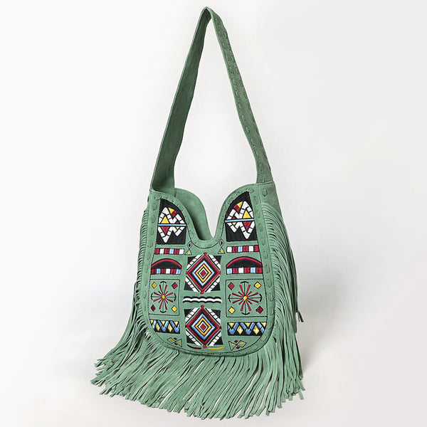ADBGA782 American Darling Handcrafted Genuine Leather Small Cross body Bag Fringes