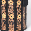 ADBGA783 American Darling Handcrafted Genuine Leather Jewelry Case Floral Carved