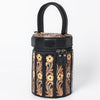 ADBGA783 American Darling Handcrafted Genuine Leather Jewelry Case Floral Carved