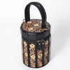ADBGA783 American Darling Handcrafted Genuine Leather Jewelry Case Floral Carved