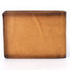 ADBGM529D Hand-Stitched Tan Leather Bifold Wallet - Western Mens Embroidered Cowboy Wallet