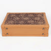 ADBGZ882 Hand-Tooled Leather Jewelry Case with Combination Locks | American Darling