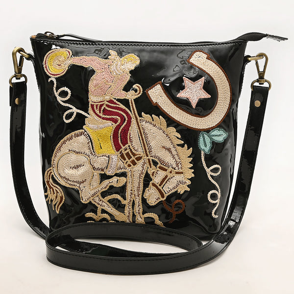 ADBGA785 American Darling Handcrafted Genuine Leather Cross body Bag Embroidery
