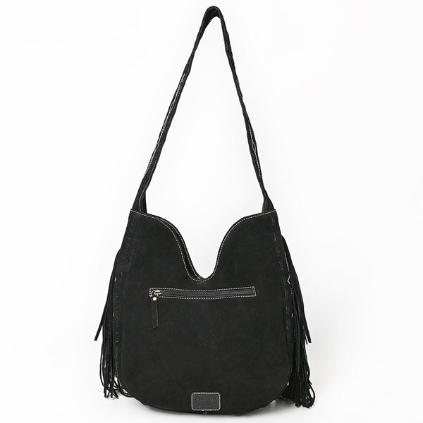 ADBGA734 American Darling Fringe Boot Stitched Genuine Leather Large Cross body Bag
