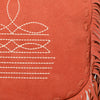 ADBGA734 American Darling Fringe Boot Stitched Genuine Leather Large Cross body Bag