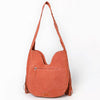 ADBGA734 American Darling Fringe Boot Stitched Genuine Leather Large Cross body Bag