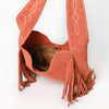 ADBGA734 American Darling Fringe Boot Stitched Genuine Leather Large Cross body Bag